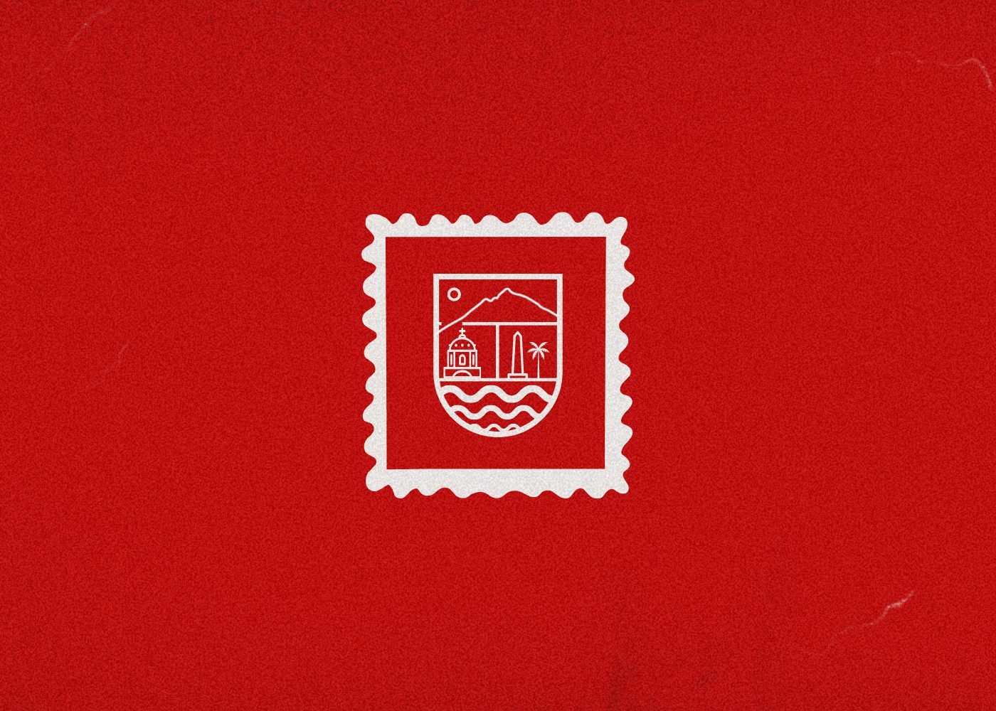 CAMTUR Ibarra stamp mark on red